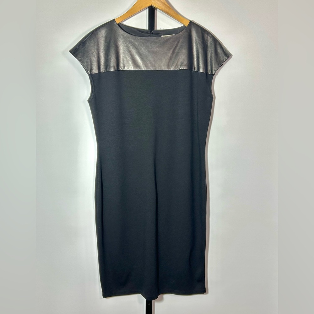 Helios & Luna Sleeveless Dress w/ Leather Top (See Measurements)